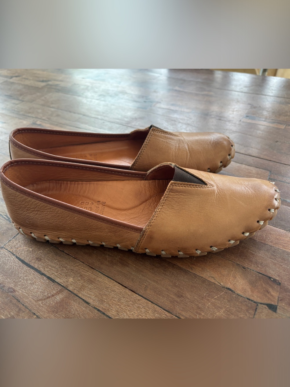 Spring Step Women's Tan Leather Slip-On Loafers